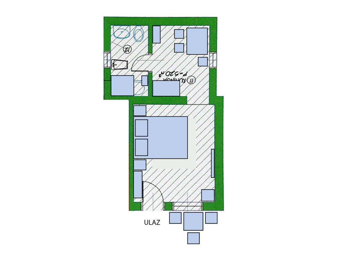 Studio Apartment Blue Window Biograd Na Moru Dış mekan fotoğraf
